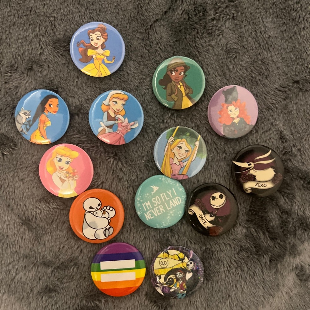 Disney Princess + Nightmare Before Christmas Pins 💫✨👑